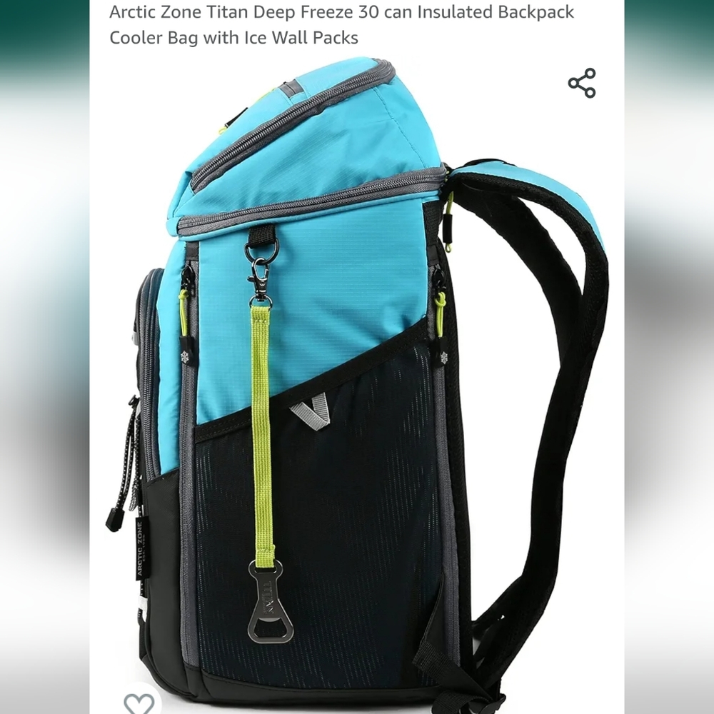 Arctic Zone Titan Deep Freeze 30 can Insulated Backpack Cooler Bag with Ice Wall